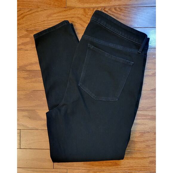 Old Navy Jeans Women Size 18 Rockstar Skinny Black Denim High Rise - Picture 7 of 11